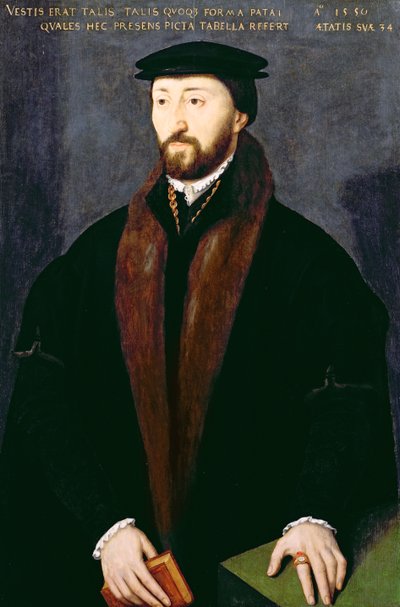 Porträt von Richard Pate (1516-88), Wohltäter des Corpus Christi College, Oxford 1550 von English School